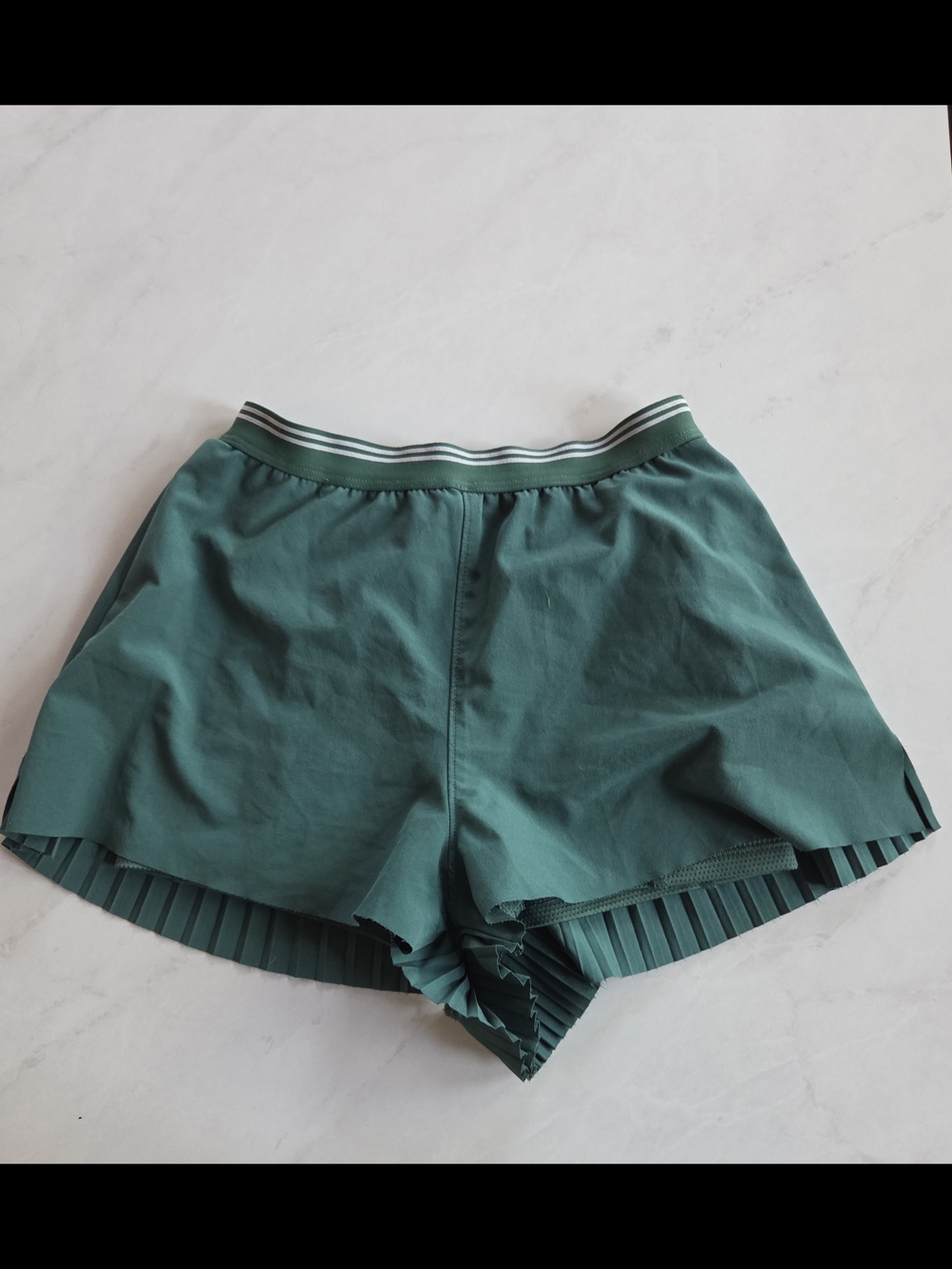 Athleta Girl Green Pleated Athletic Skort Xs (6)